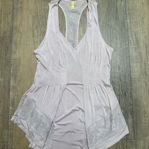 Free People Light Purple Flowy Tank Top